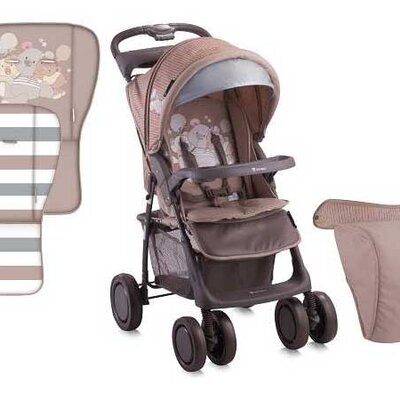 Lorelli Bertoni Kolica za bebe Foxy Beige Bear Toys sa prekrivačem