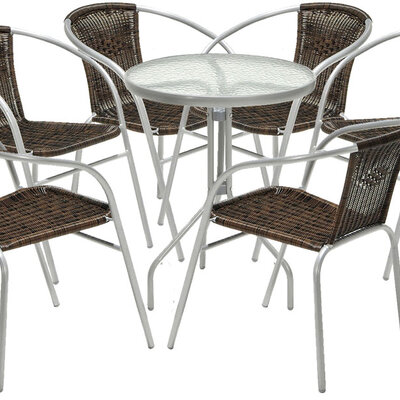 Garnitura od Ratana Wicker - 6 Stolica + Sto - Adria 6