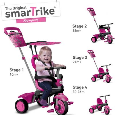 Smart Trike Tricikl 10 - 36 meseci Vanilla Pink 