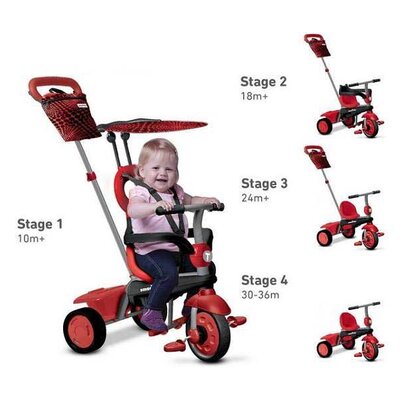 Smart Trike Tricikl 10 - 36 meseci Vanilla Red