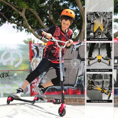 Smart Trike Ski skuter - trotinet do 100kg  Z7 Red