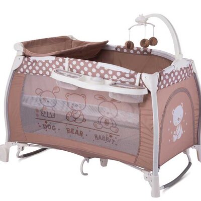 Bertoni Lorelli Prenosivi krevetac sa 2 nivoa iLounge Beige Friends