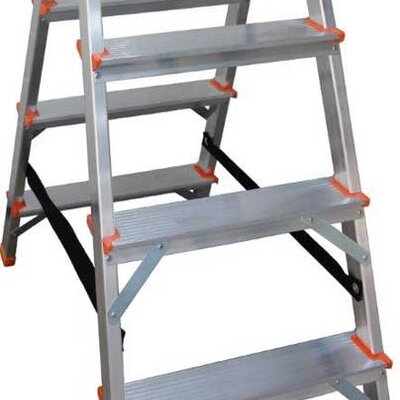 Kućne aluminijumske dvostrane merdevine BSS 4