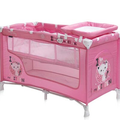 Bertoni Lorelli Prenosivi krevetac Nanny sa 2 nivoa Pink Kitten