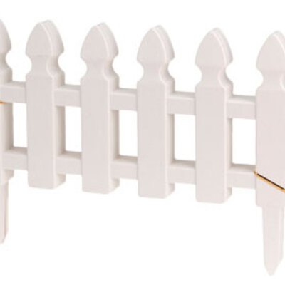 Baštenska Ogradica Pro Garden 2.4 m x 30 cm Bela