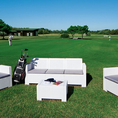 Baštenska Garnitura Alabama - Trosed, 2 Fotelje i Sto