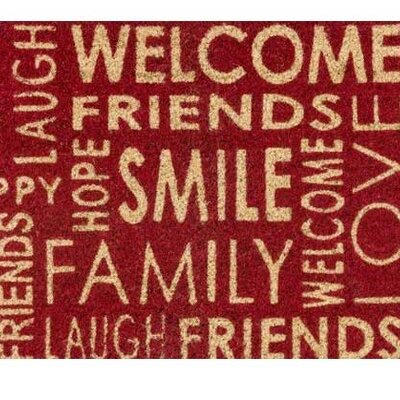 Otirač Astra Coco style Lettering red 40x60 cm