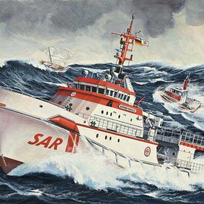 Revell Maketa sa opremom - spasilački brod Hermann Marwede 1:200