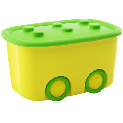 Kutija Za Odlaganje Igračaka Sa Točkovima Kis Funny Box Žuta