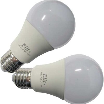 Dve LED A60 sijalice 6500K 7W E27 Elit+ EL 1340