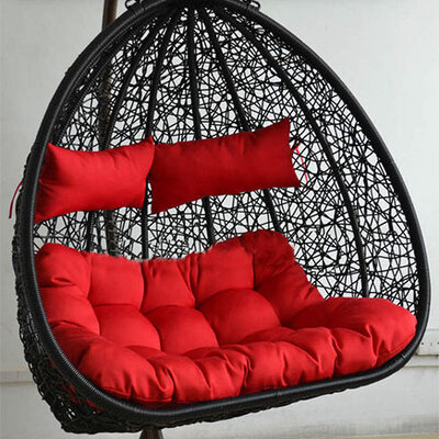 Viseća Ljuljaška - Dvosed Od Pletenog Wicker Ratana Sa Jastucima - Ragusa