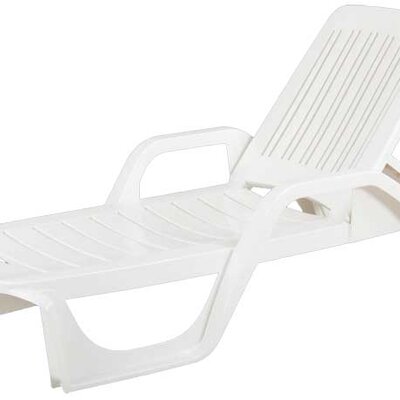Ležaljka Zanzibar sa podesivim naslonom Bela