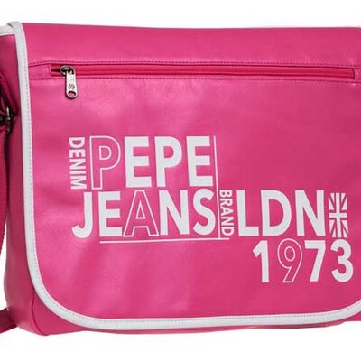 Školska torba / laptop torba na rame Pepe Jeans London Brand Pink