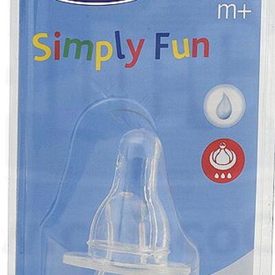 Chicco silikonska cucla, 2 kom, 4m+ - 7131401