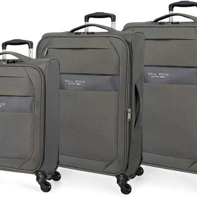 Putni koferi 55cm 66cm 76cm komplet Roll Road Royce grey 50194