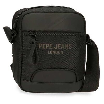 Muška torbica 22cm sa 2 pregrade Pepe Jeans Bromley black 70655