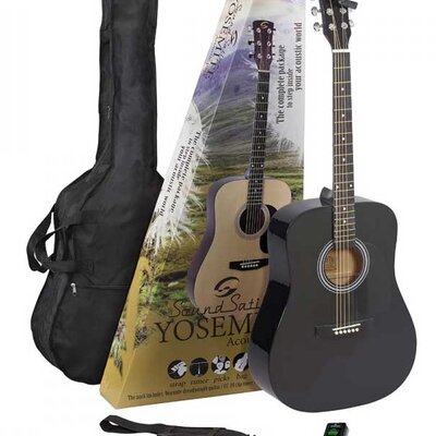 Country gitara sa torbom i štimerom SoundSation Yosemite-GP-BK Pack