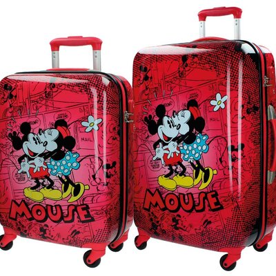 Disney Putni koferi - set - Mouse Retro Red