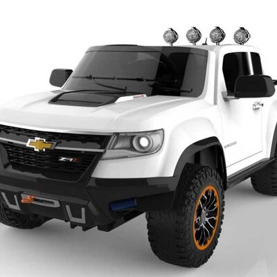 Automobil na akumulator Chevrolet beli