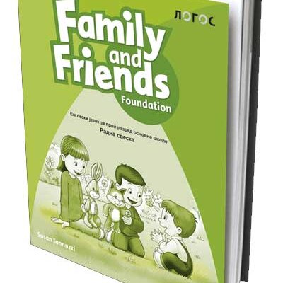 Novi Logos Engleski 1 Family and Friends Foundation radna sveska i CD za prvi razred osnovne škole
