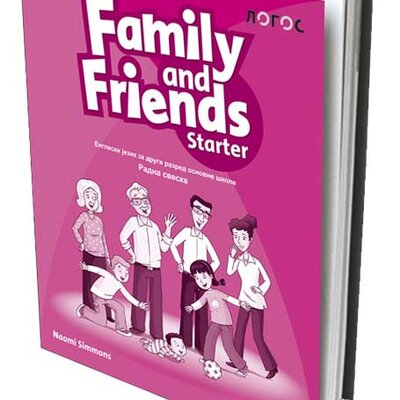 Novi Logos Engleski 2 Family and Friends Starter radna sveska za drugi razred osnovne škole
