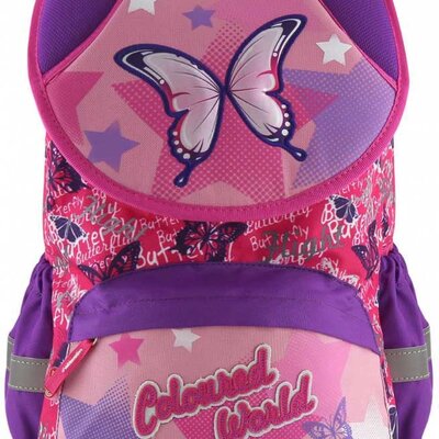 Target Anatomski školski ranac ST Butterfly Coloured World 16255