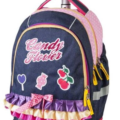 Target ranac sa teleskopskom ručkom i točkićima Smart Candy Flower 17917