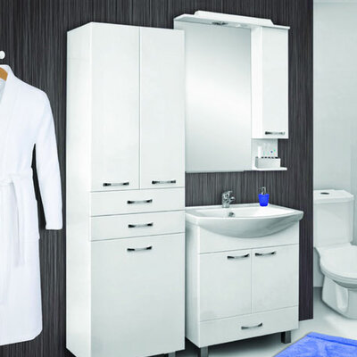 Kupatilski set Lux sa umivaonikom, ogledalom i ormarom