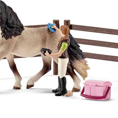 Schleich Domaće životinje - Set nega konja - Andaluzijski konj