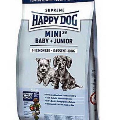 Hrana za štence Happy Dog Mini Baby And Junior 29  pak. 4kg + 1kg GRATIS