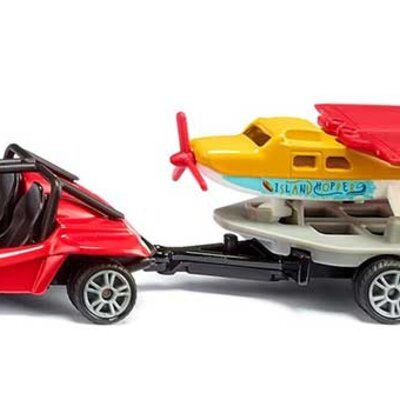 SIKU Automobilčić Buggy sa prikolicom i sportskim avionom 1696