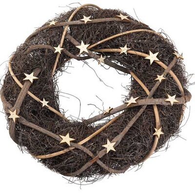 Novogodišnji venac sa zvezdama 40cm