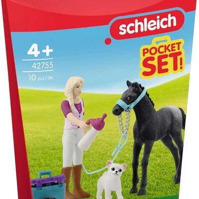 Schleich® Figurice Konji Hranjenje ždrebeta 42755