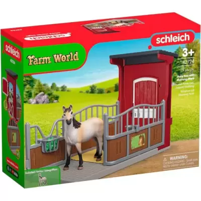 Schleich® Figurice Konji - Mustang kobila u boksu za konja 42724
