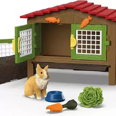 Schleich® Figurice Domaće životinje Kavez za zečeve i zečevi 42728