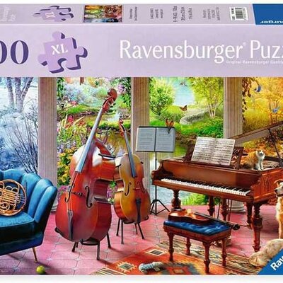 Puzzle 100XL delova Četiri godišnja doba i Muzika Feel well and Puzzle Ravensburger 12001366