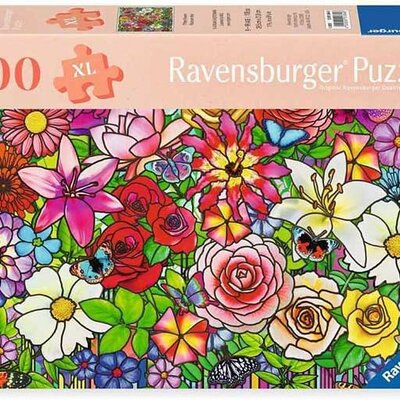 Puzzle 100XL delova Tifani cvetovi Feel well and Puzzle Ravensburger 12001364