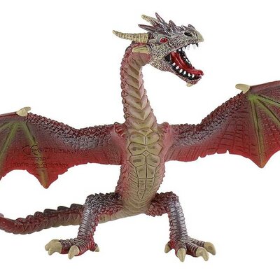 Bullyland Svet fantazije - Figurica Crveni zmaj 75591 e