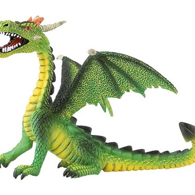 Bullyland Svet fantazije - Figurica Zeleni zmaj 75593 d