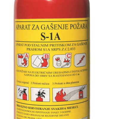 Protivpožarni aparat Autopractic S-1A 1kg