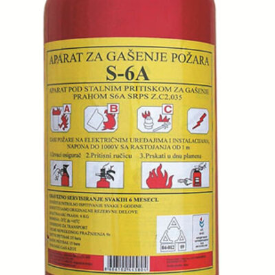 Protivpožarni aparat Autopractic S-6A 6kg