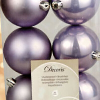 Kugle Za Ukrašavanje Jelke - 6 Komada - 8 cm