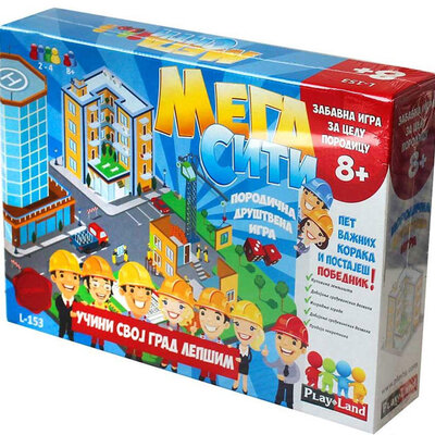 Play Land Edukativna društvena igra Mega City PL153