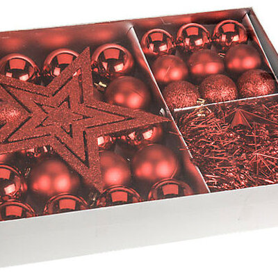 Komplet Ukrasa Za Jelku - Red