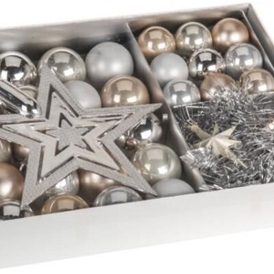 Komplet Ukrasa Za Jelku - Grey