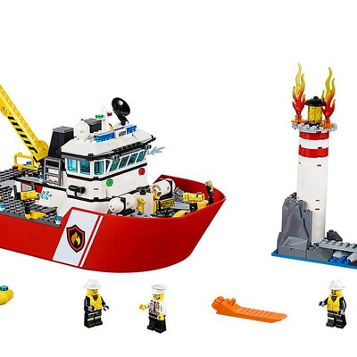 LEGO® City kocke - Vatrogasci - Vatrogasni brod LE60109