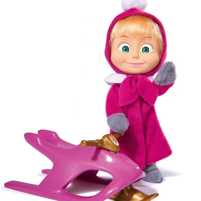 Simba Toys Lutka Maša sa sankama SB1681