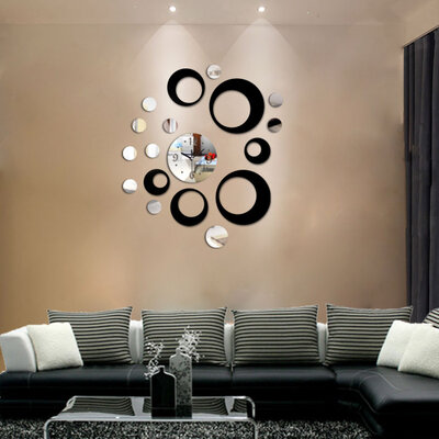 Akrilni Zidni Sat Sa Zidnom Dekoracijom T5432S