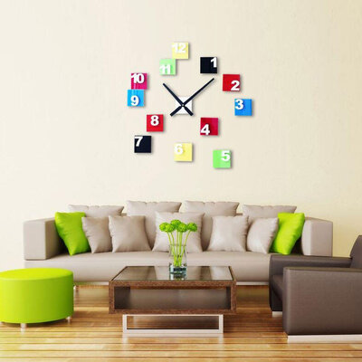 Akrilni Samolepljivi Zidni Sat T4059