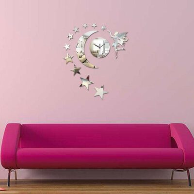 Samolepljivi Akrilni Zidni Sat Sa Zidnom Dekoracijom A8002S